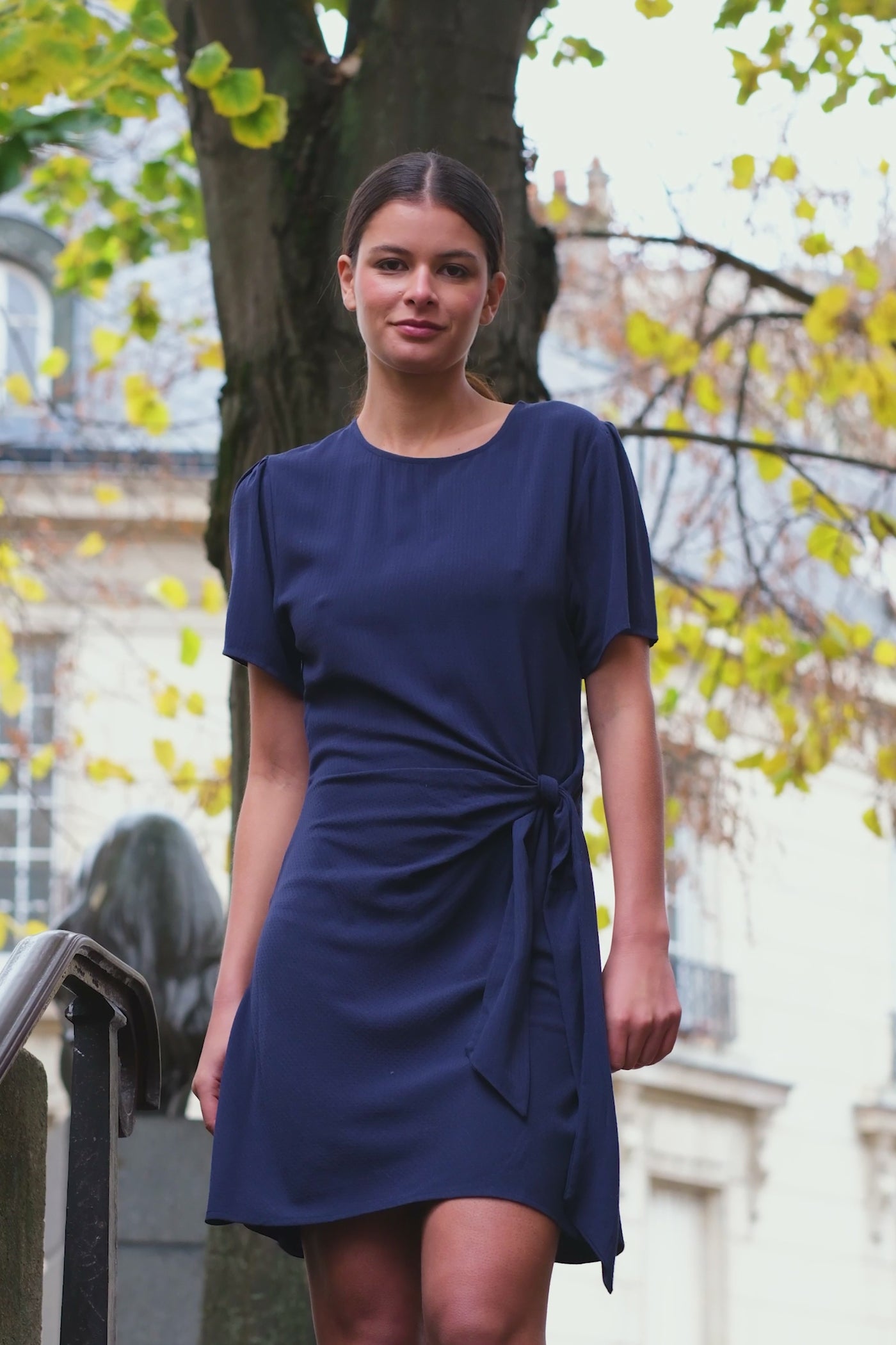 Robe droite Rusla - Marine