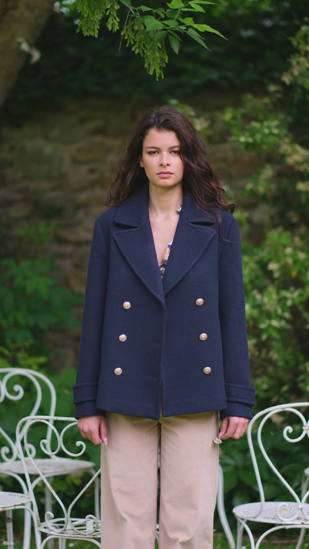 Coat Natalia - 25-marine