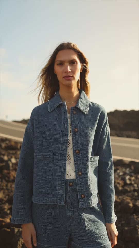 Indigo denim jacket - Virginie