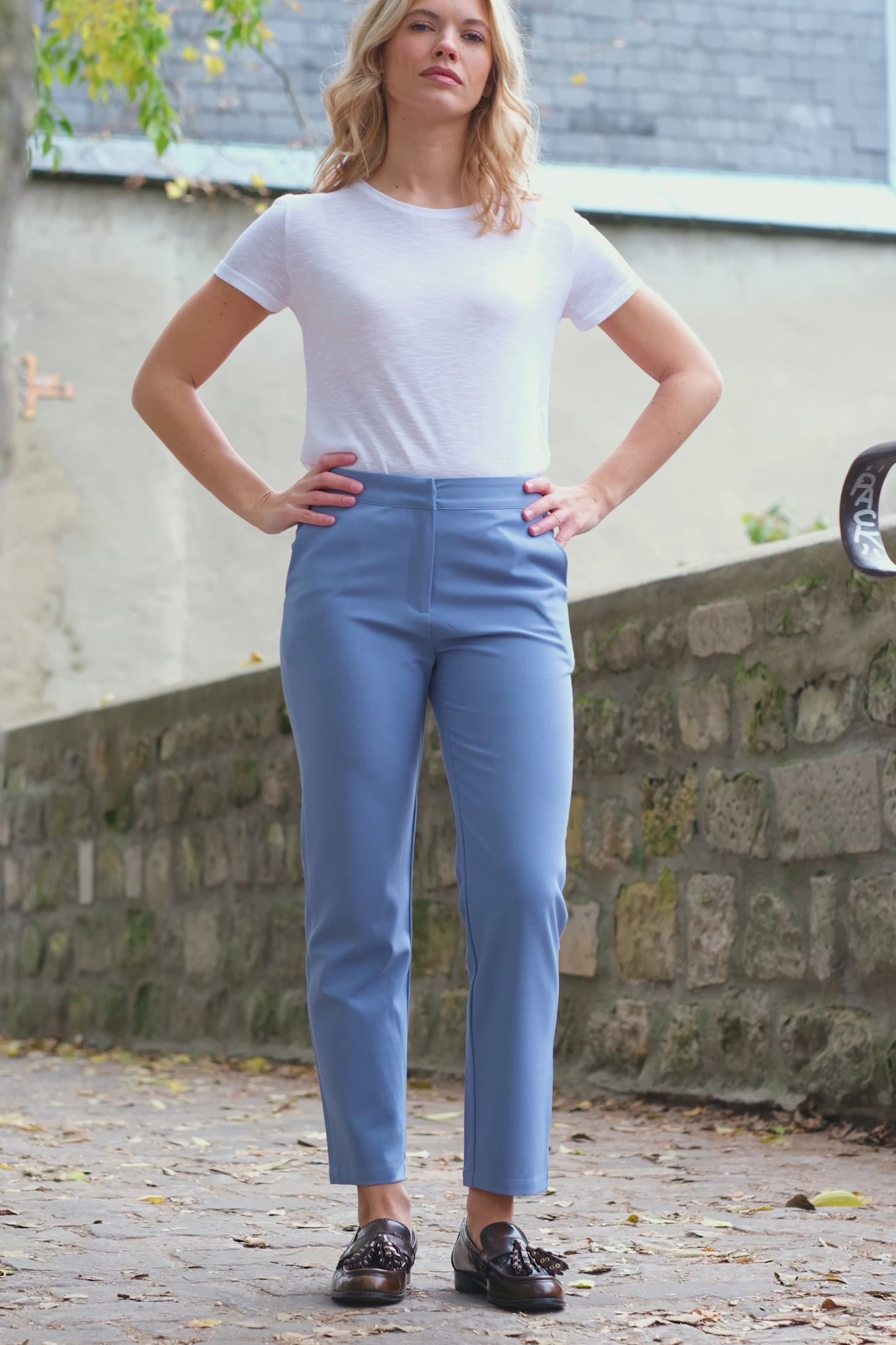 Perry cigarette Trousers - Blue