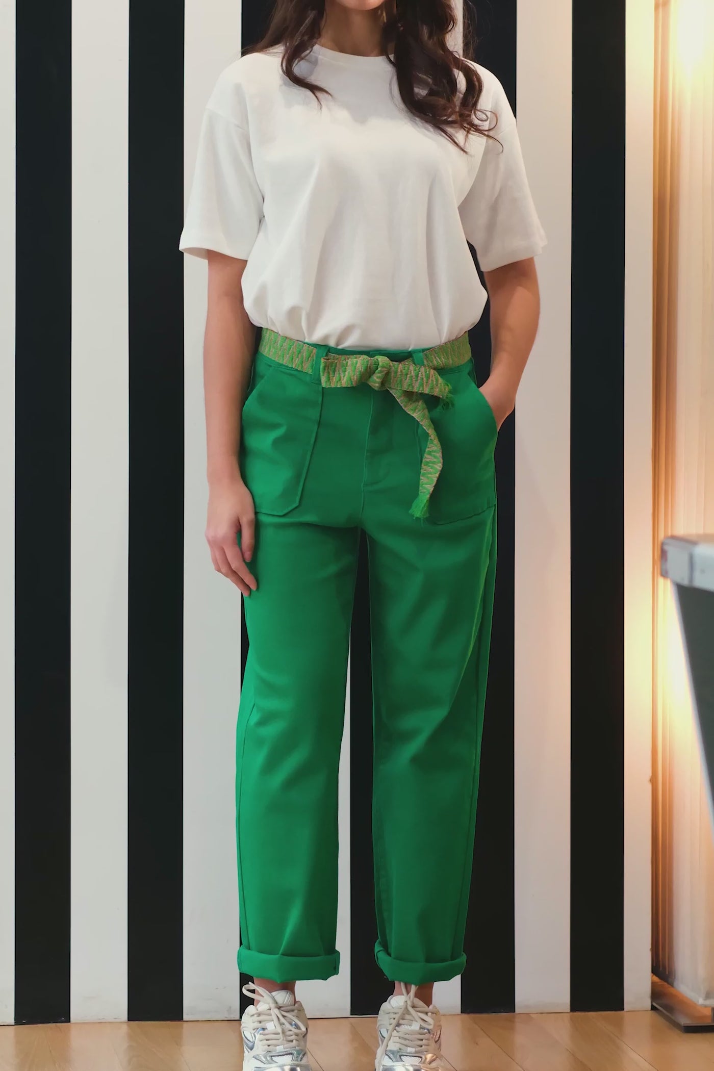 Marisol straight-leg pants - Green