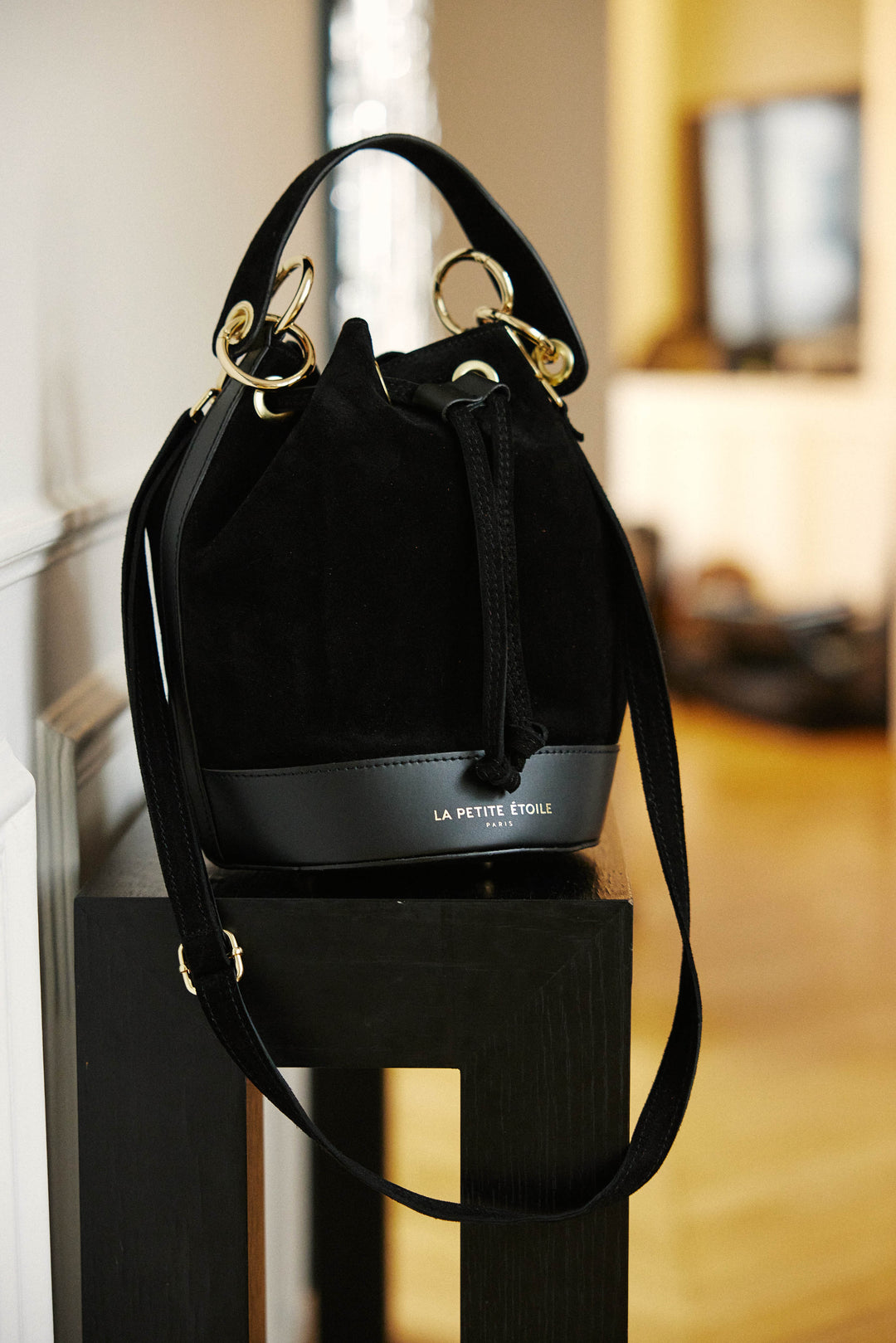 Sac bourse Wood Noir LA PETITE ETOILE